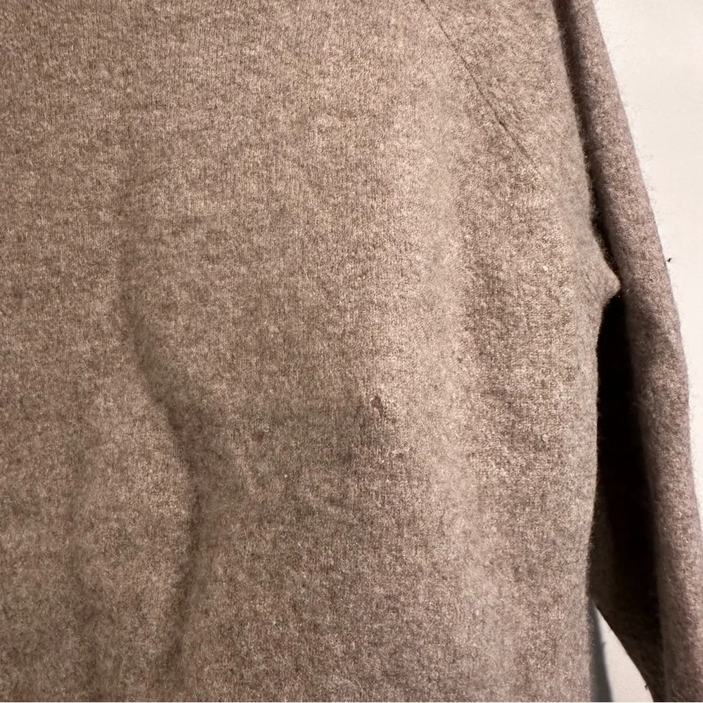 Lusso 100% cashmere Boatneck Sweater in Medium Brown XXL Round Hem Mid Sleeves - Picture 11 of 16